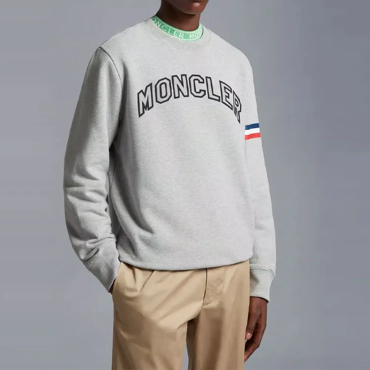 Moncler Sweatshirts Men Gray-3