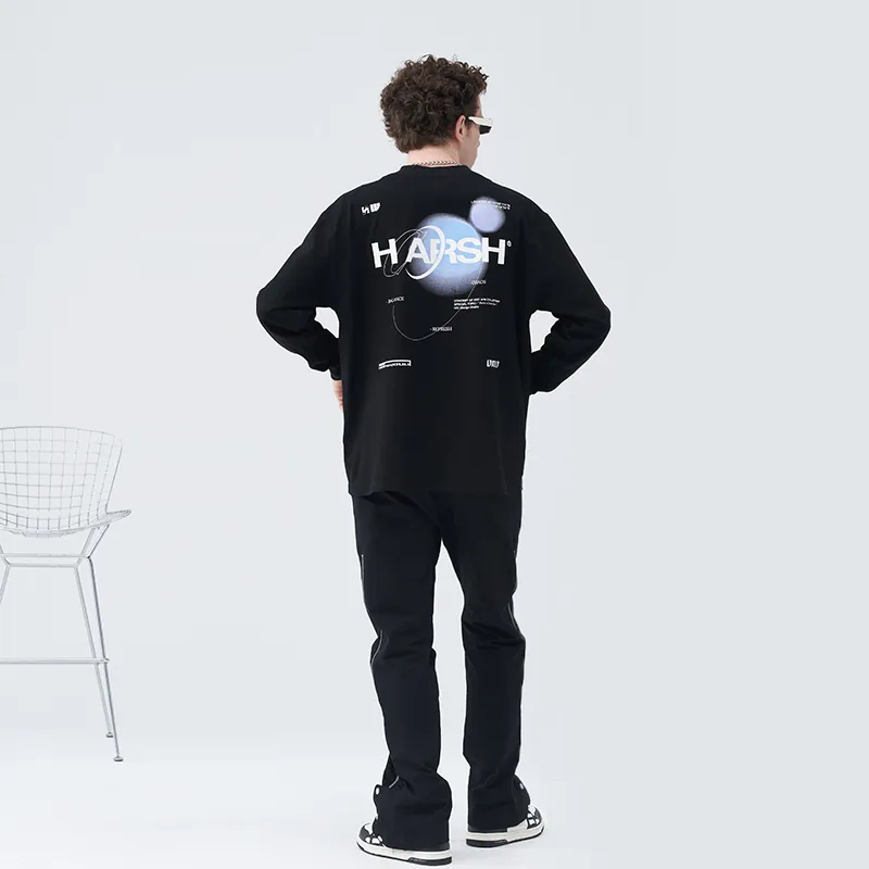 HARSH AND CRUEL Long Sleeved T Shirts Unisex-2