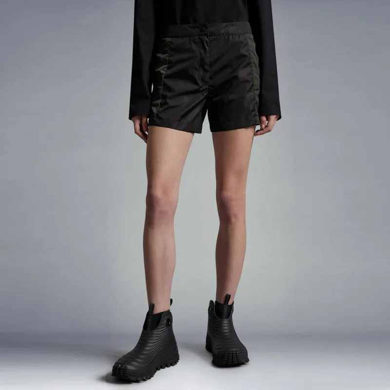 Moncler SS23 BORN TO PROTECT Series Casual Shorts Women's Black-3