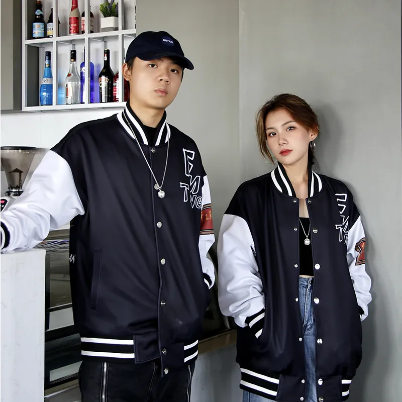 FireMonkey Baseball Jerseys Unisex Black/White-2