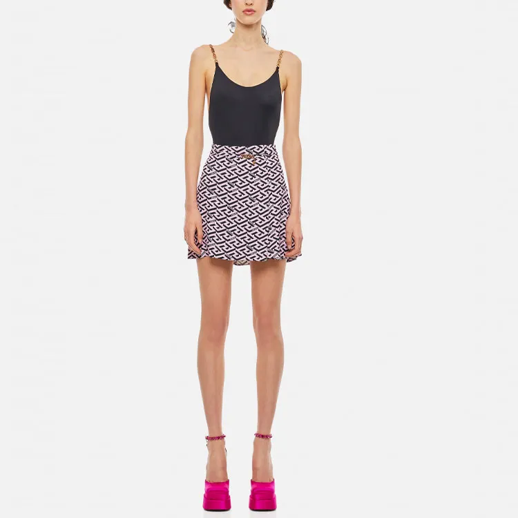 VERSACE Casual Short Skirts Women's Pink-2