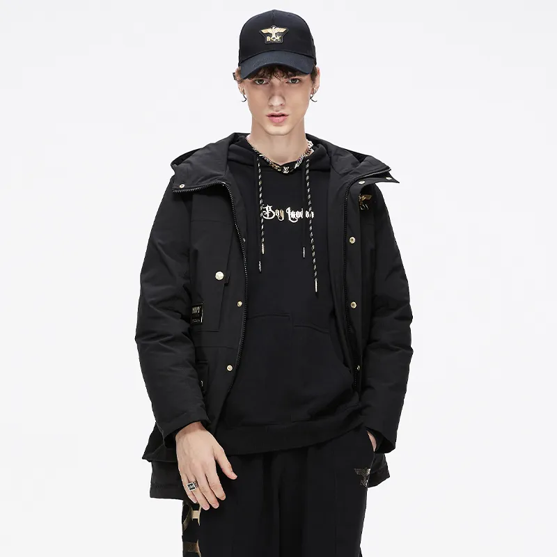 Boy London Down Jacket Winter Unisex Black-4