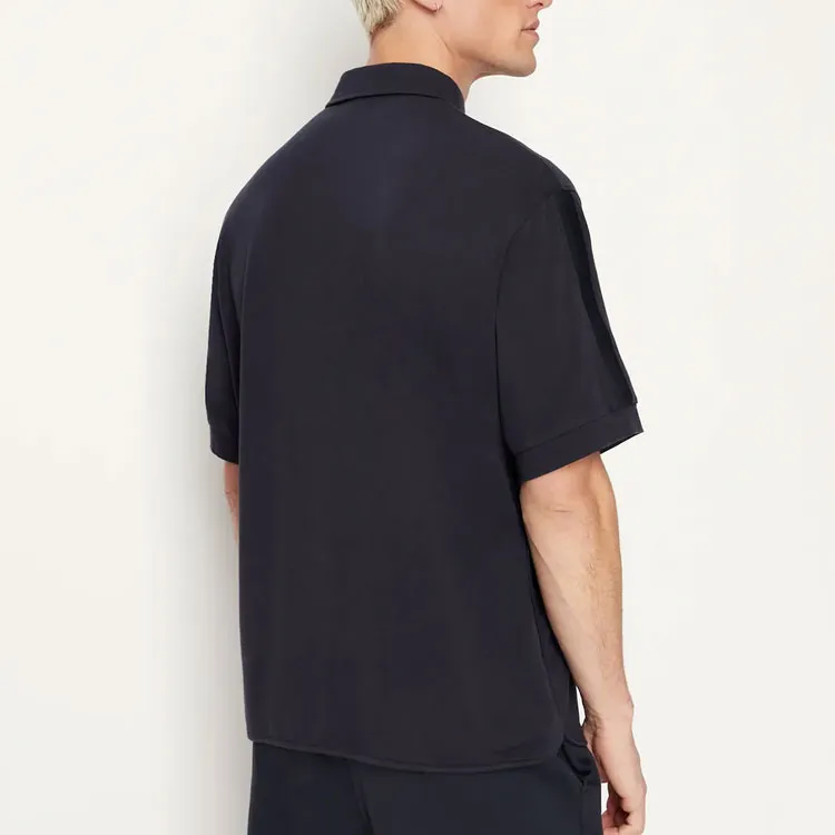 ARMANI EXCHANGE Polo Shirts Men Navy Blue-3