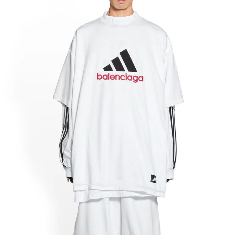Balenciaga x adidas T Shirt Oversized White Unisex -4