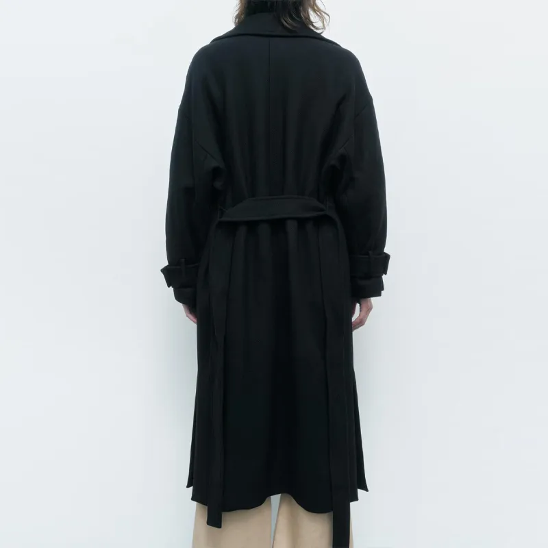 ZARA Coats Women's Black-4