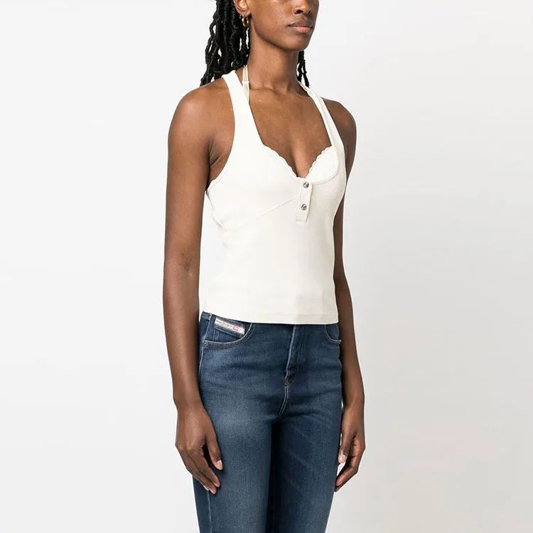 DIESEL Tank Tops Women's White-2