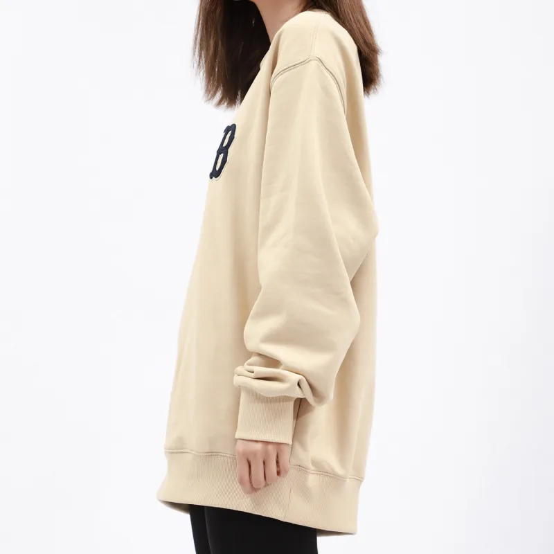 MLB Old Flower Sweatshirts Unisex Beige-5