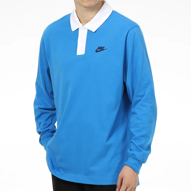 Nike Polo Shirts Men Blue-1