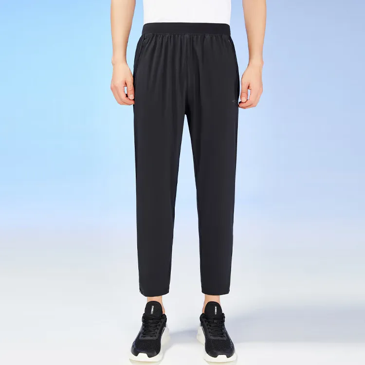 ANTA Running Collection Casual Pants Men Black-2