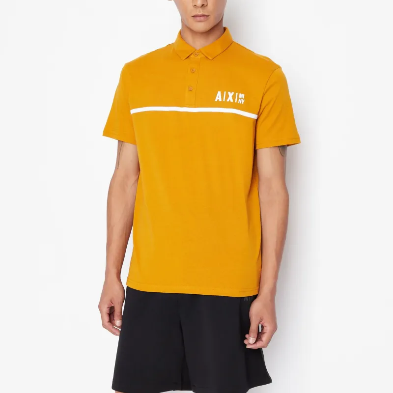 ARMANI EXCHANGE Polo Shirts Men Orange Red-3