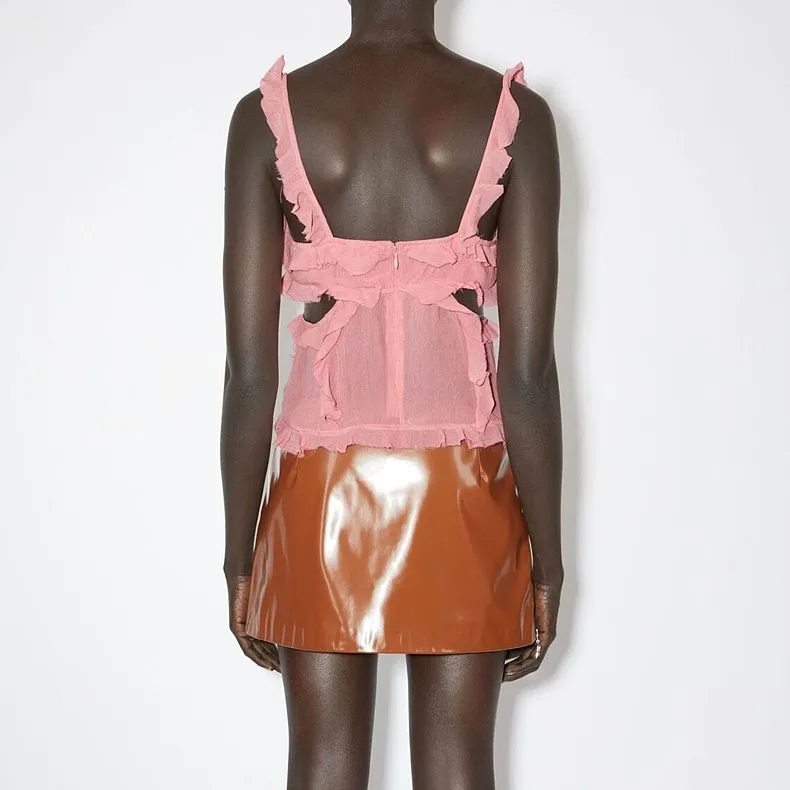 Acne Studios Tank Tops Women's Light Pink Red-1