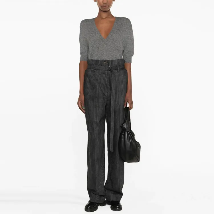Brunello Cucinelli Casual Pants Women's Stone Gray-1