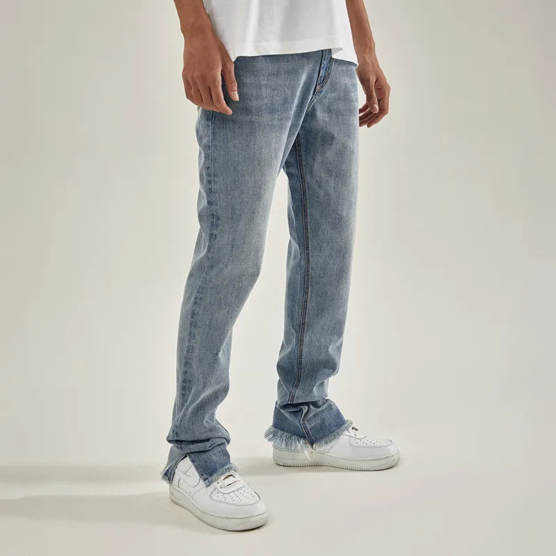 BONELESS Tapered Pants Jeans Unisex Blue-5