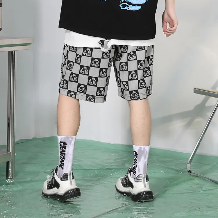 GENANX Loose Fit Shorts Unisex Gray-3