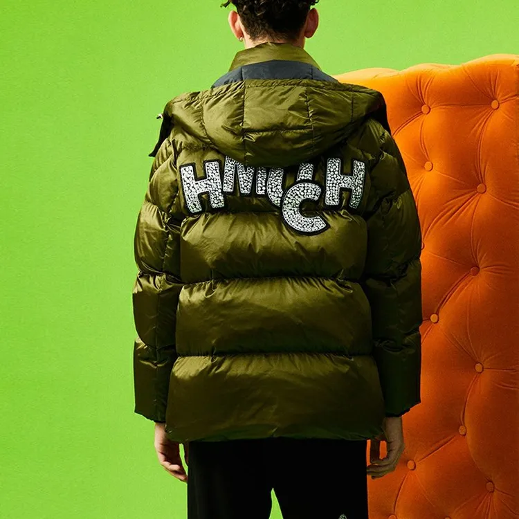 TCH Down Jackets Unisex Army Green-3