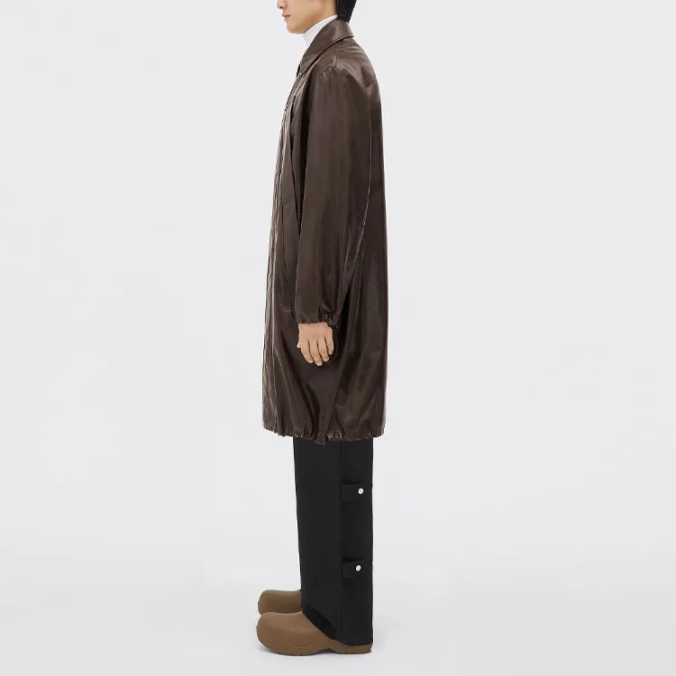 Bottega Veneta Leather Jackets Men Brown-2