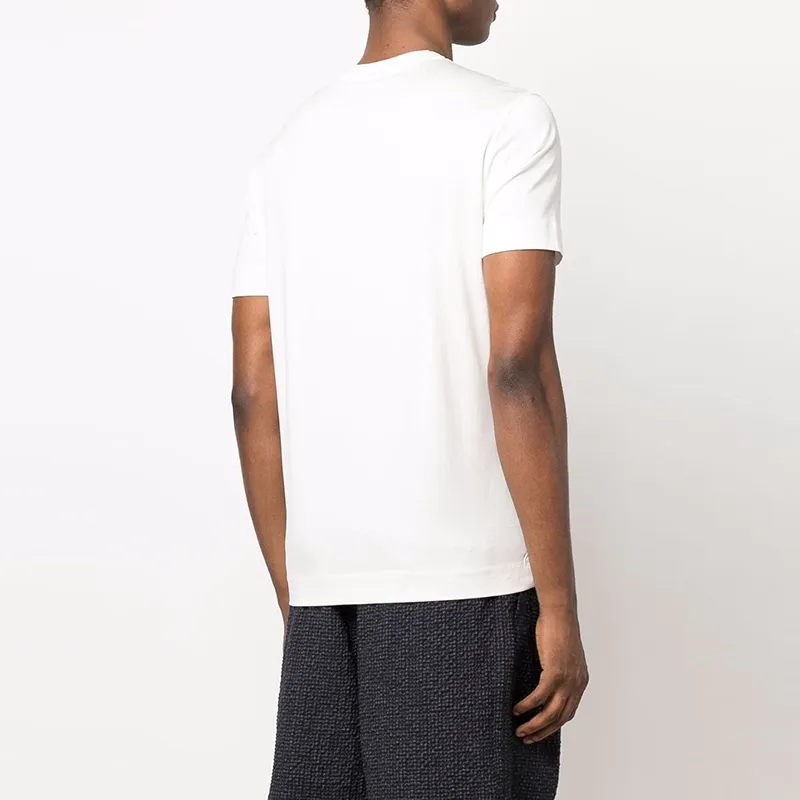 EMPORIO ARMANI T Shirts Men Vanilla White-2