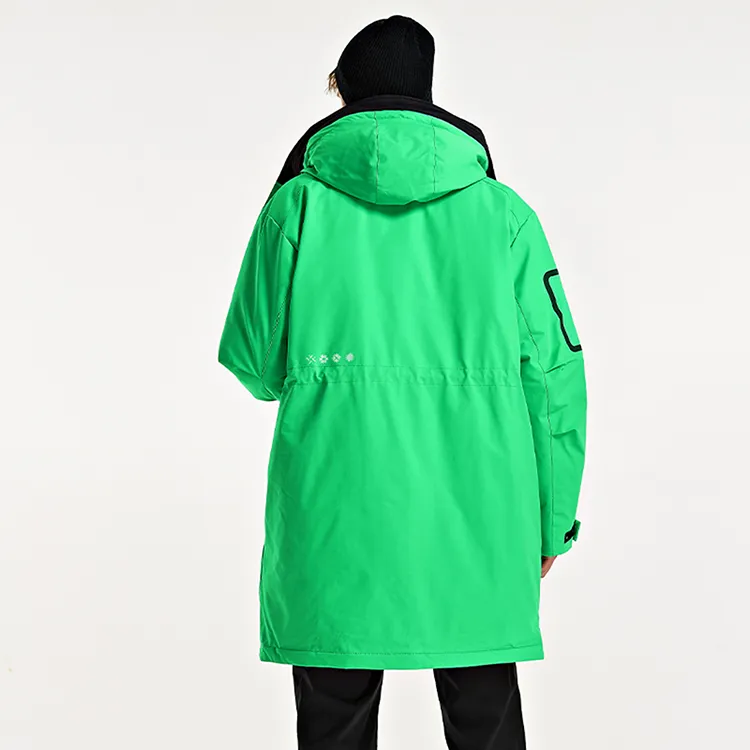 Kappa Letter Hooded Loose Fit Thickened Mid-Length Down Jacket Men's-11