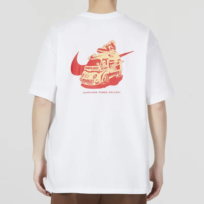 Nike T Shirts Men White-3