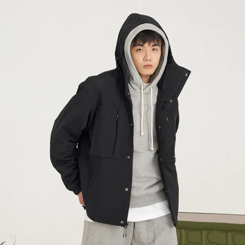 New Balance Jackets Men Black-5