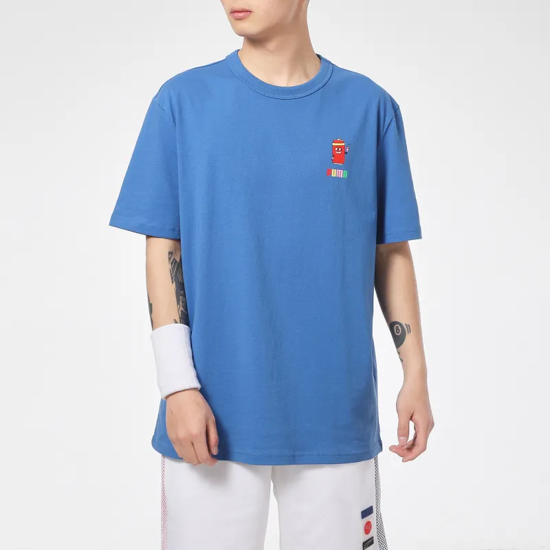 PUMA Set-in Sleeve T-Shirt Men's Blue-2