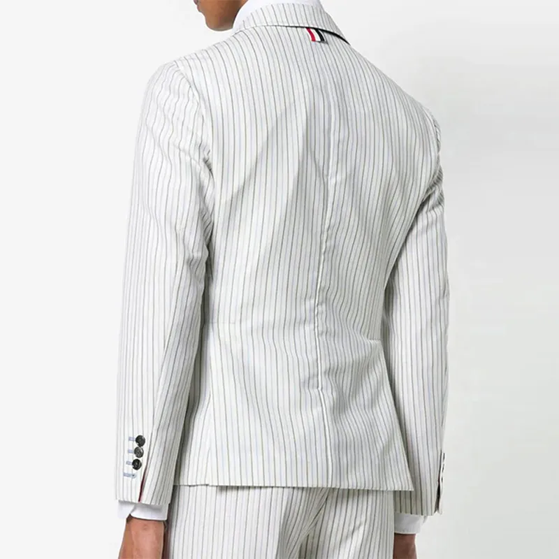 THOM BROWNE Business Suits Men White-2