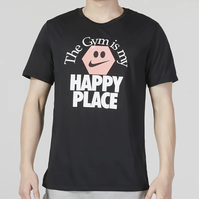 Nike T Shirts Men Black-1