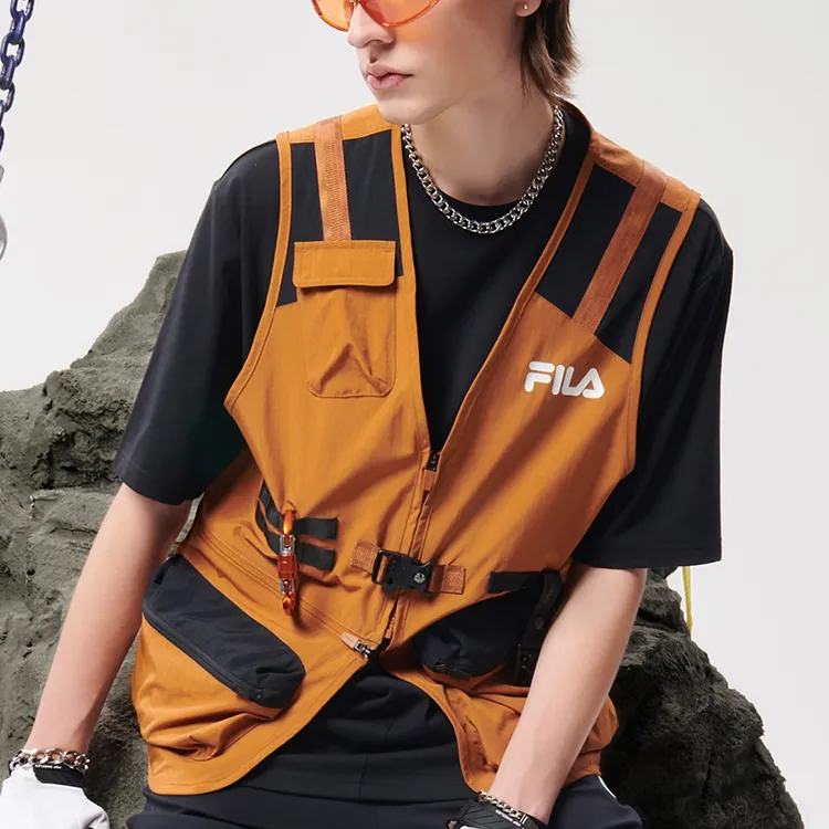 FILA FUSION Vests Men Glaze Umber-3
