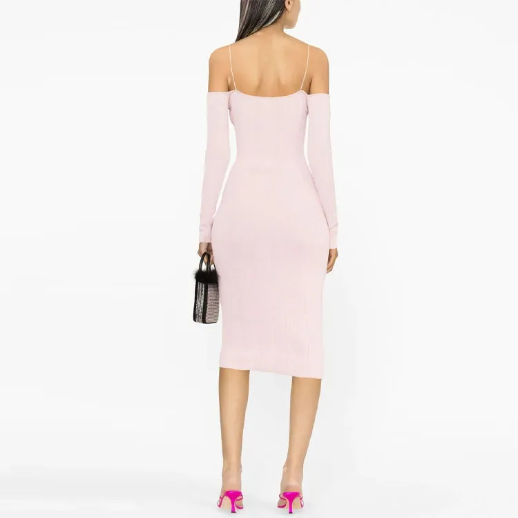 Blumarine Long-Sleeved Dresses Women's Pink-2