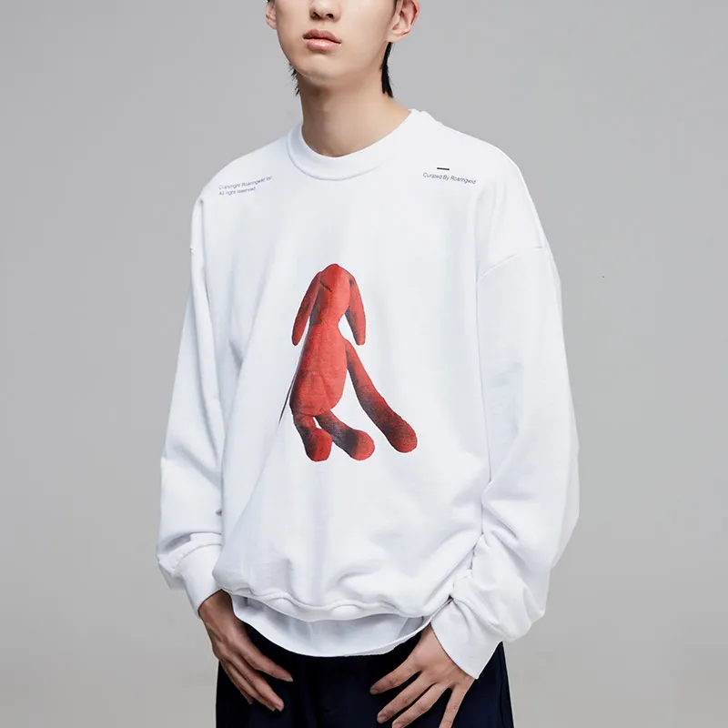 ROARINGWILD Sweatshirts Unisex White-3