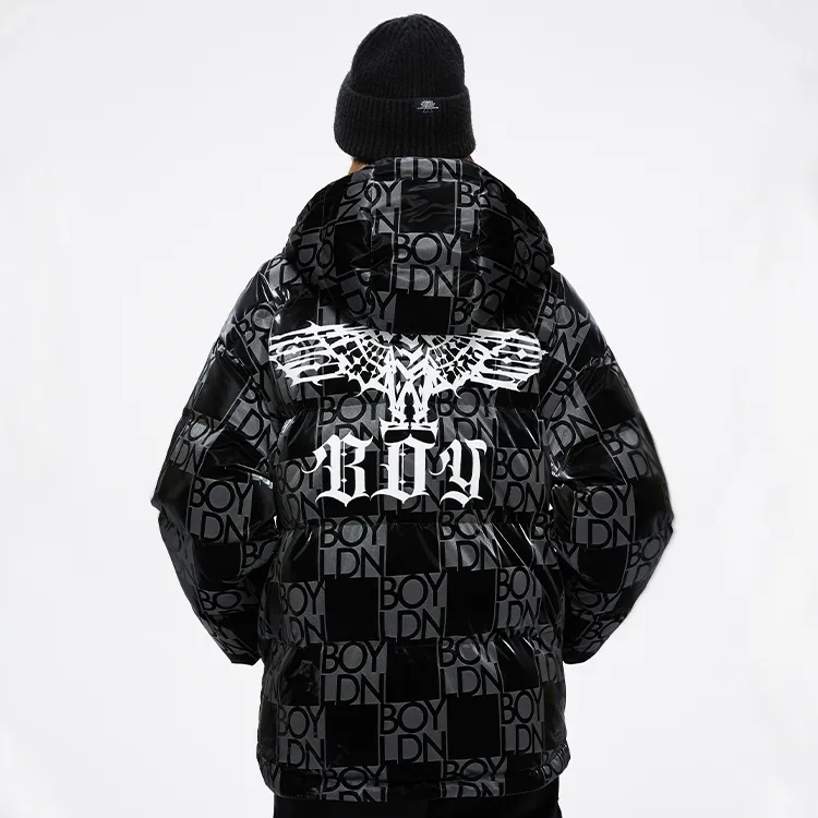 Boy London Down Jacket Winter Unisex Black-4