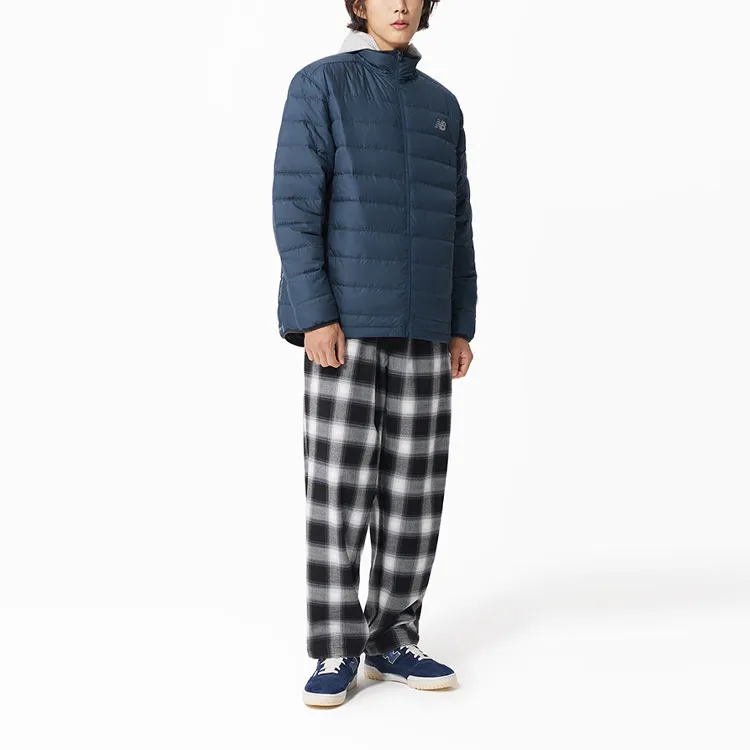 New Balance Down Jackets Men Navy Blue-2
