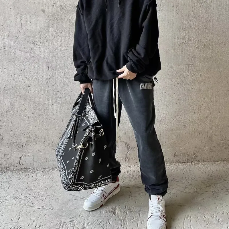 Askyurself Casual Pants Unisex Black-2