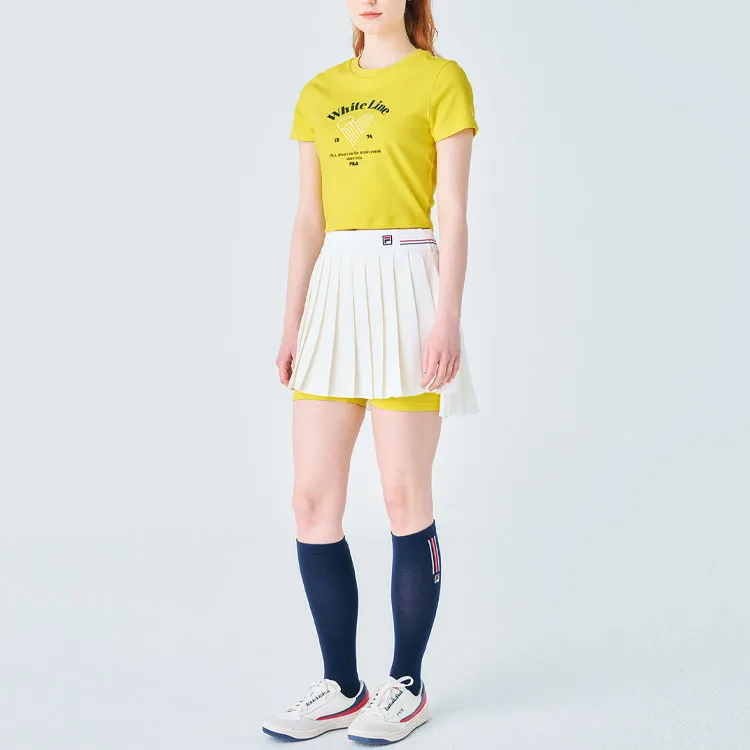 FILA Casual Short Skirts Women's White-4