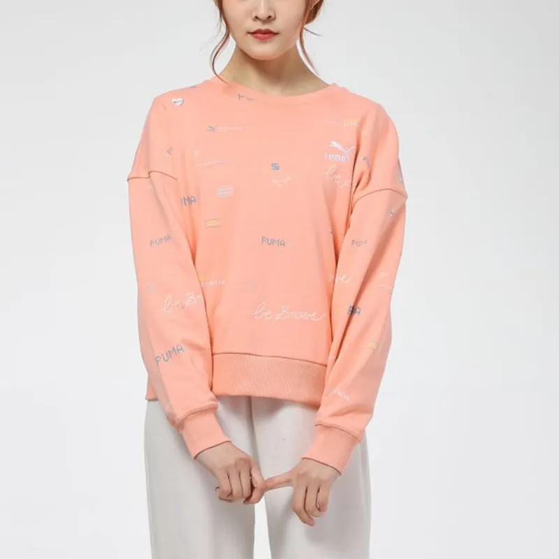 PUMA Sweatshirts Women's Coral-3