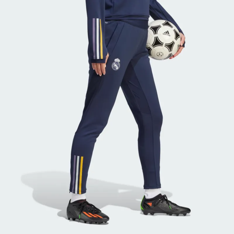 Adidas Real Madrid Knitted Sweatpants Women's Ink Blue-3