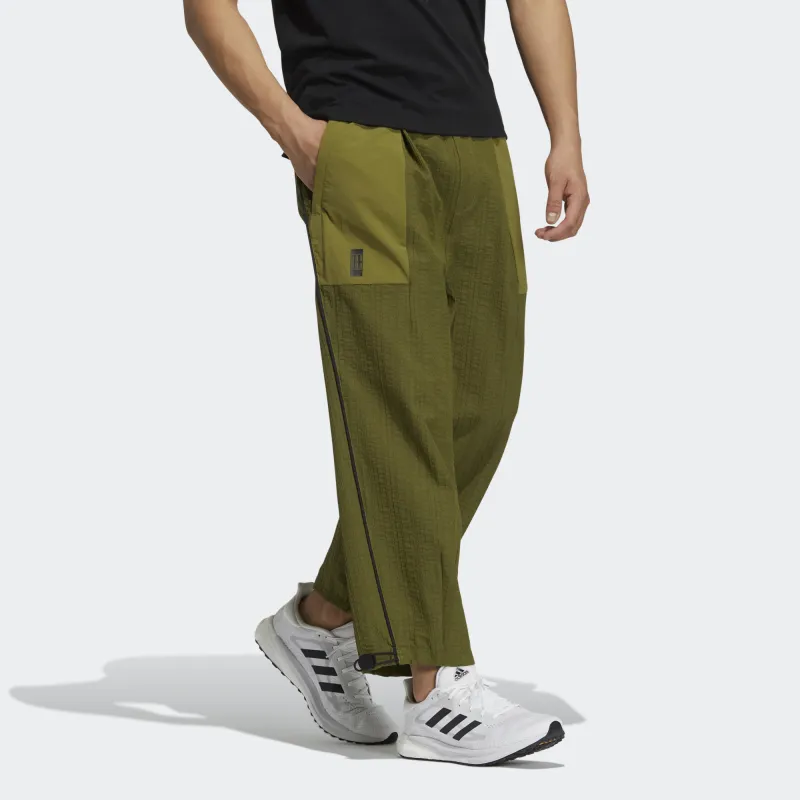 Adidas Knitted Sweatpants Men's Olive-3
