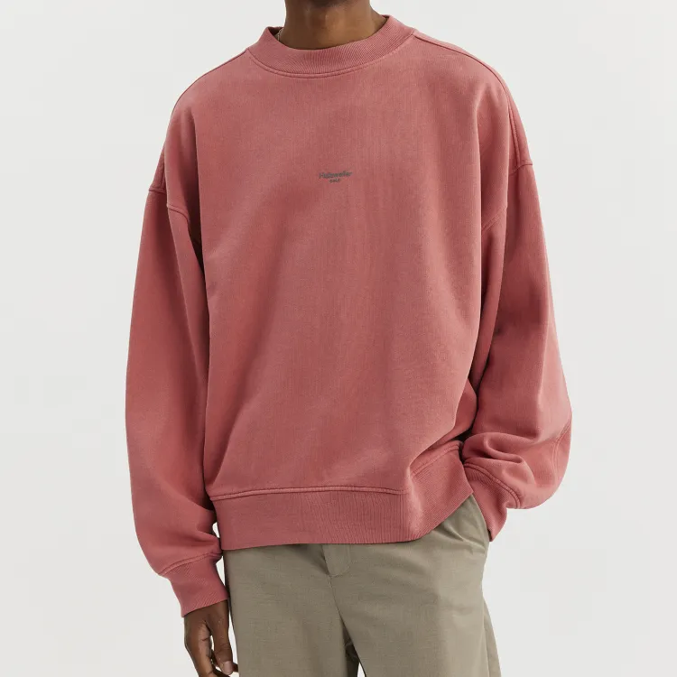 HOLZWEILER Sweatshirts Men Dark Lotus Root Red-1