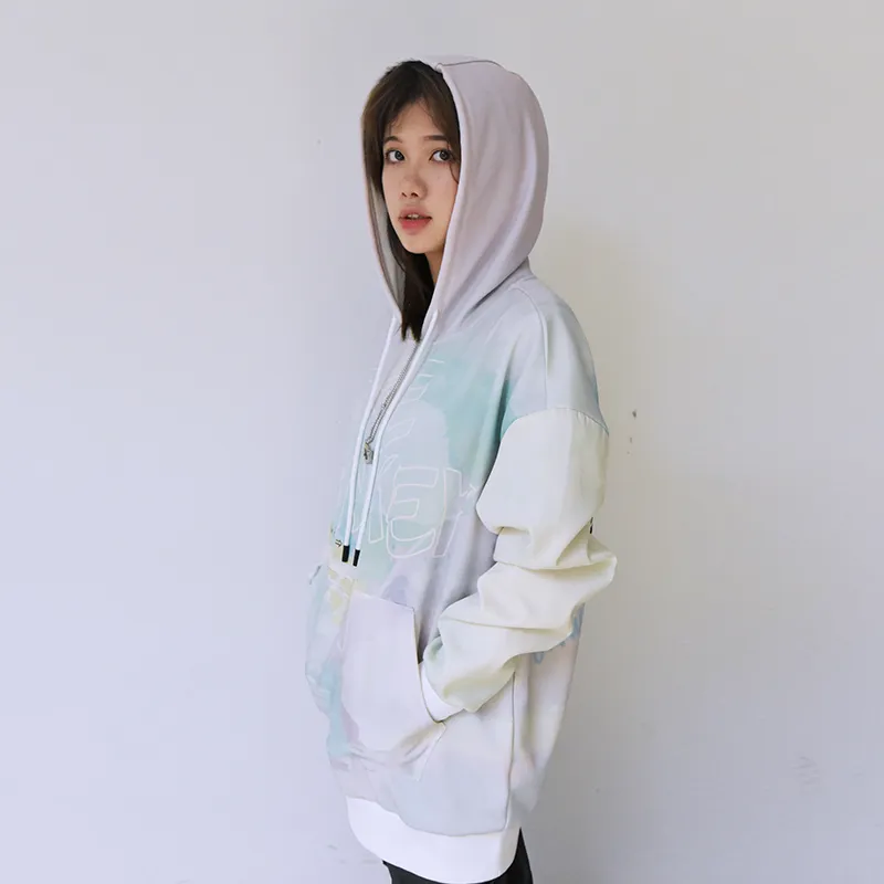FireMonkey Hooded Loose Fit Regular Sweatshirt Unisex Cherry Blossom Pink-5