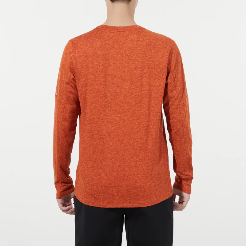 Nike T Shirts Men Orange Red-3