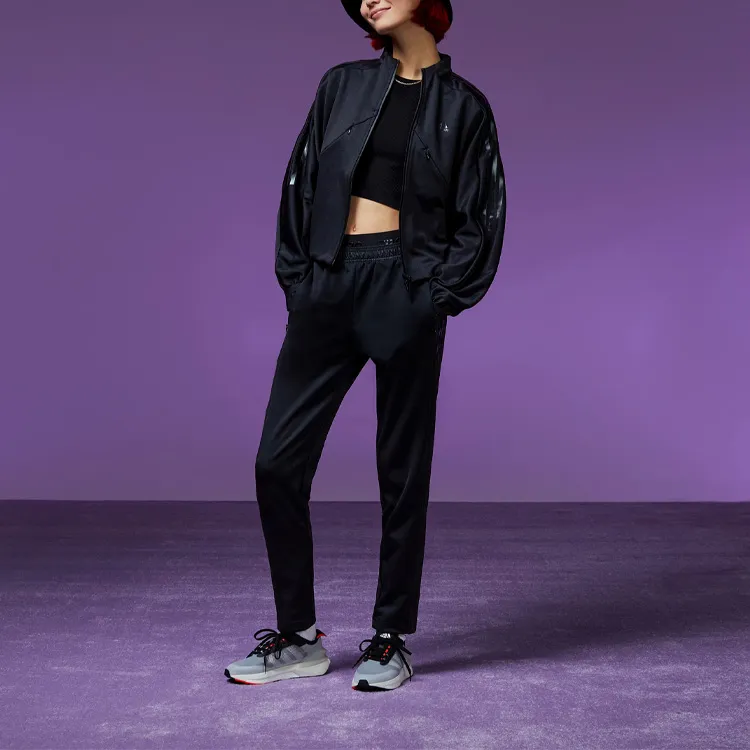 Adidas Knitted Sports Pants Unisex Black-1