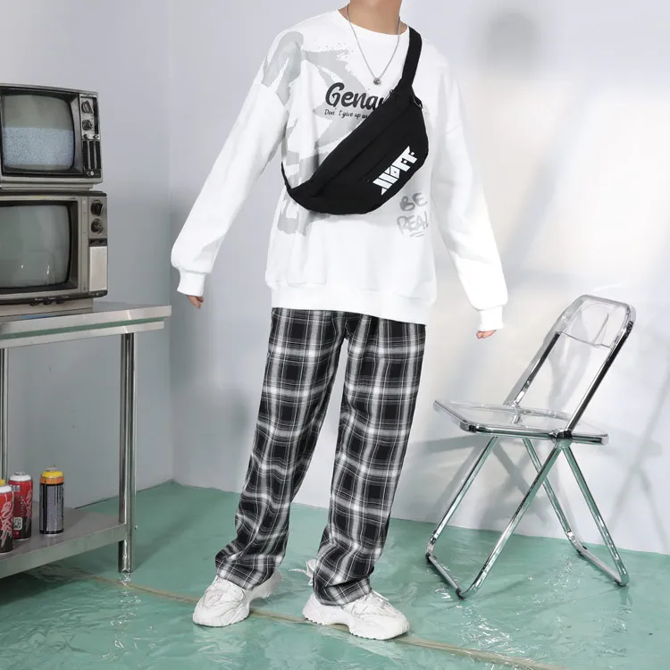 XXOFF Cotton With Polyester Crossbody Bag Regular Unisex Black-4