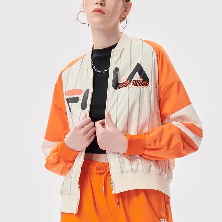 FILA FUSION Baseball Jacket Women's Scallion Print-3
