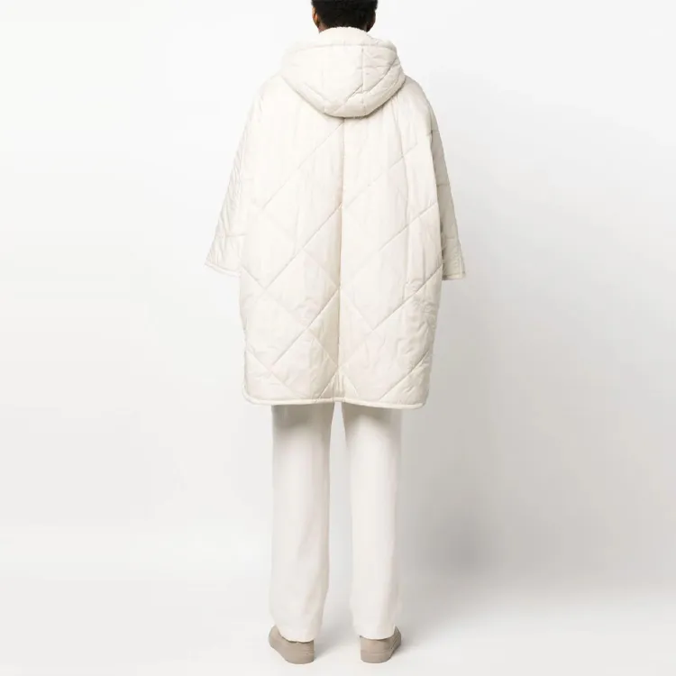 Brunello Cucinelli Wide Sleeved Drawstring Quilted Coat-3