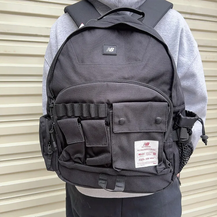 New Balance Fabric Backpack Regular Unisex Black-5