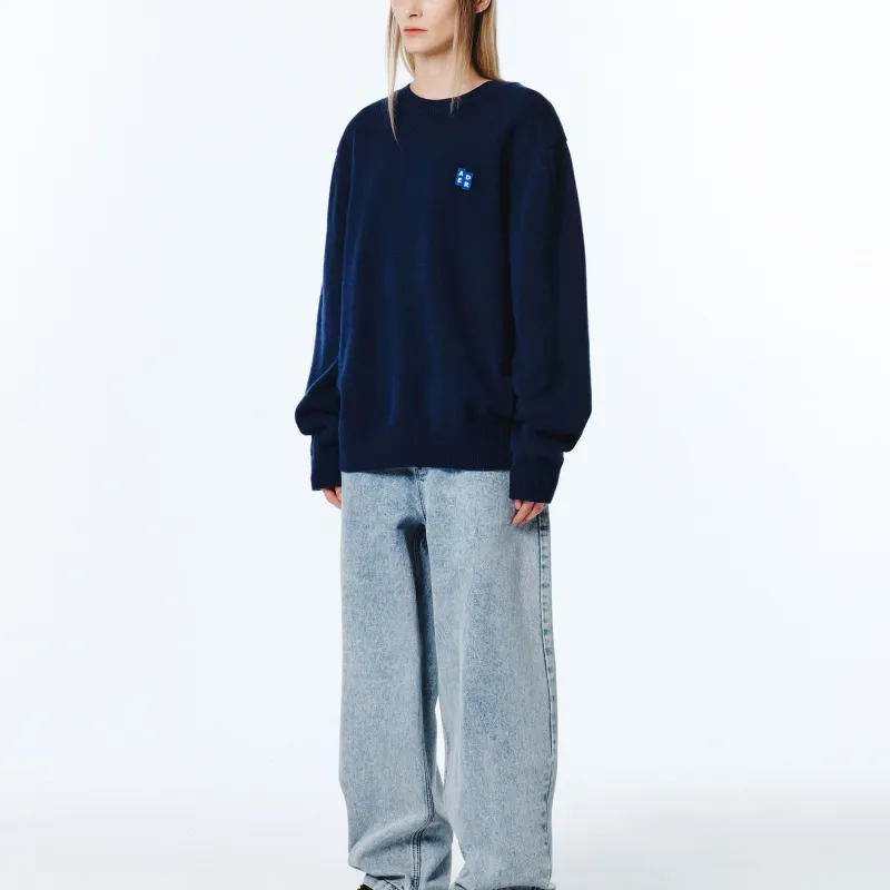 ADER ERROR Tetris-appliqué Fine-knit Jumper-5