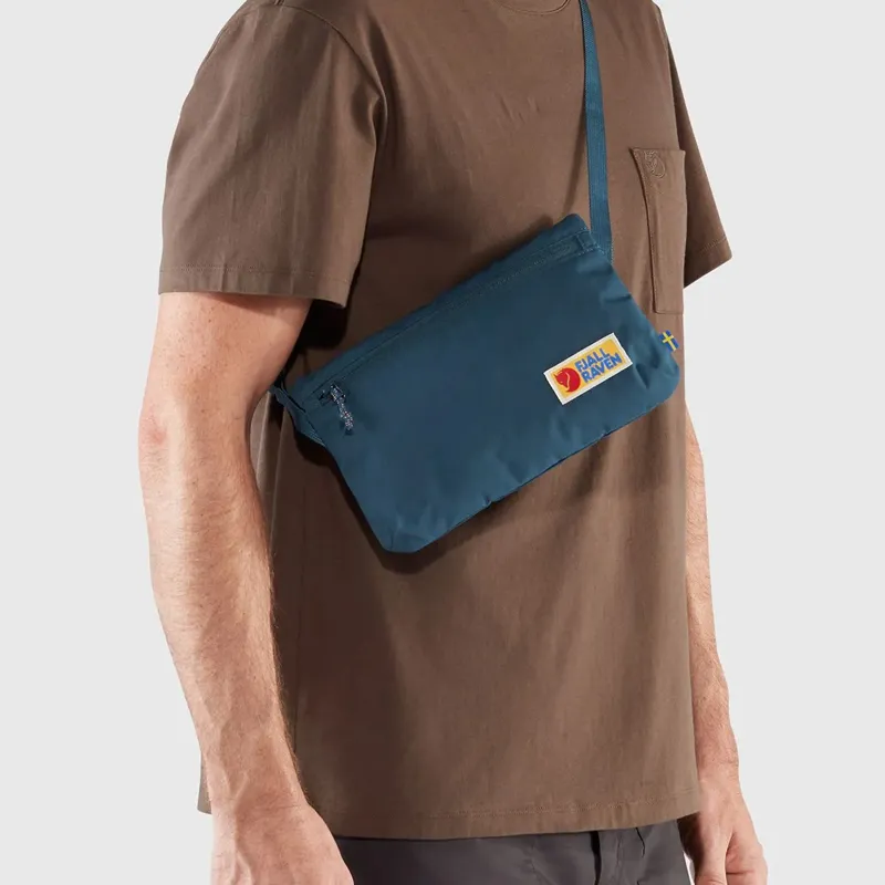 Fjallraven Recycled Polyester Fanny Pack, Crossbody Bag, Shoulder Bag Regular Unisex Dark Blue-4
