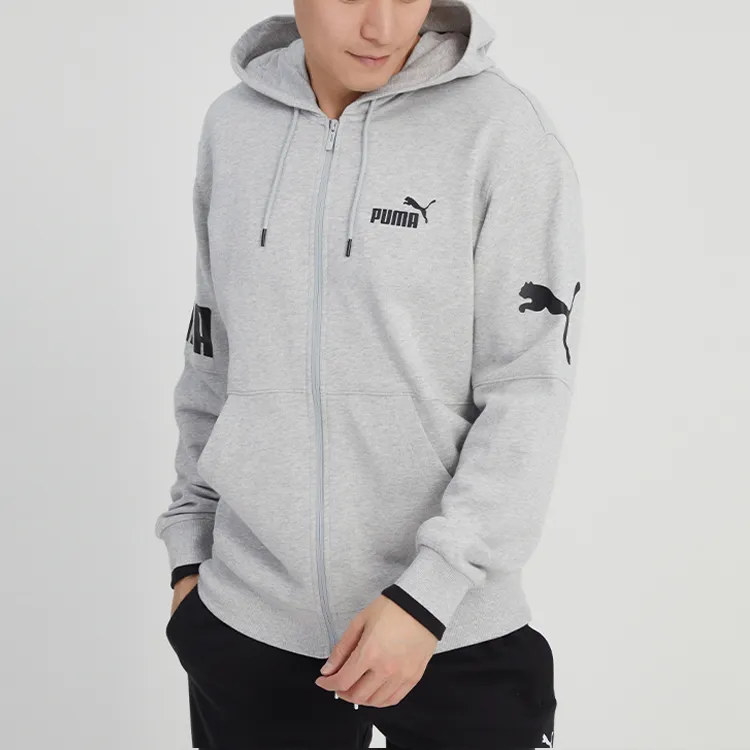 PUMA Jackets Men Gray-3