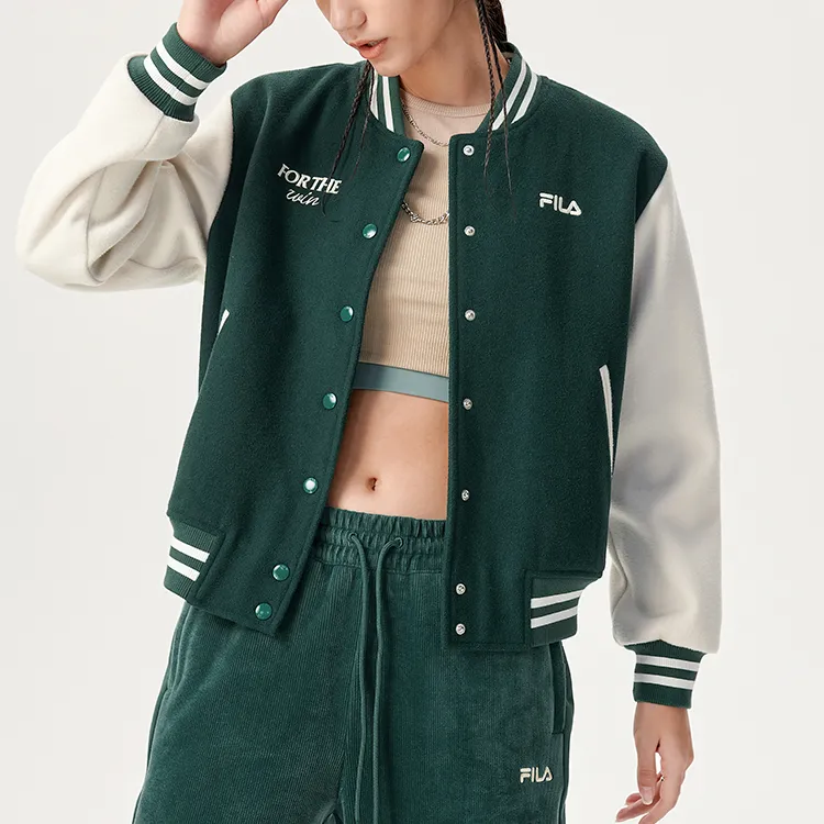 FILA FUSION Baseball Jerseys Women's Dark Island Green-2