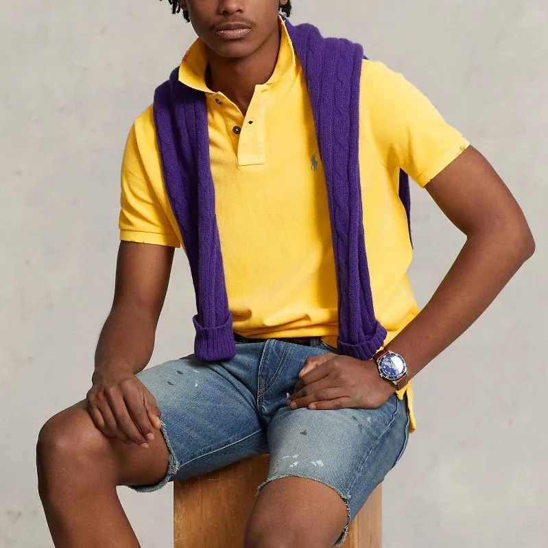 Polo Ralph Lauren Polo Shirts Men Yellow-2